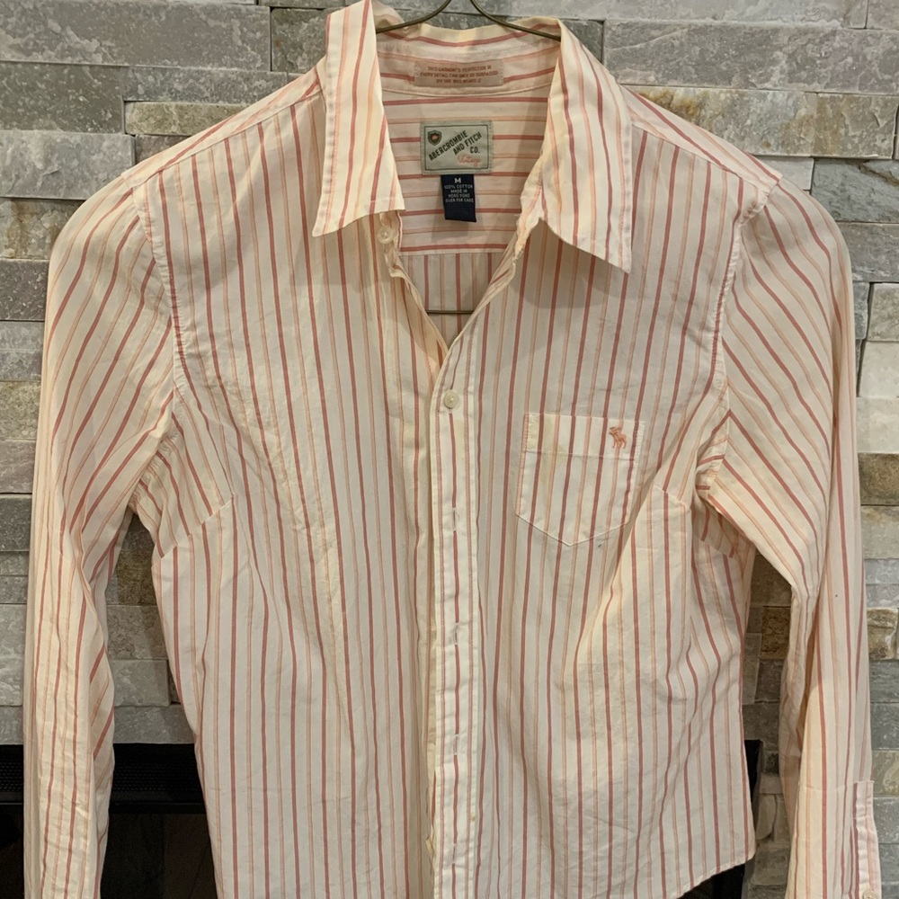 Striped button down